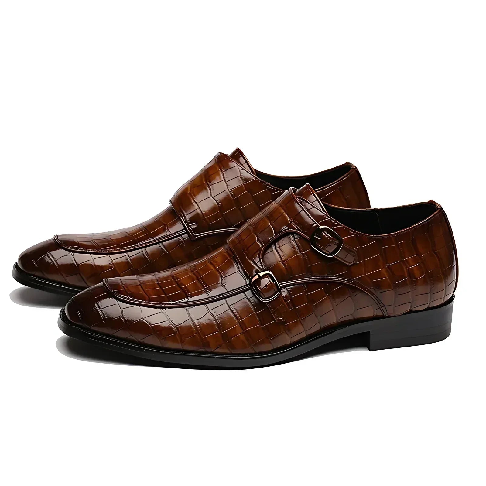 Kroksiluett Brogue Slip-Ons with Buckle-Belt Laces