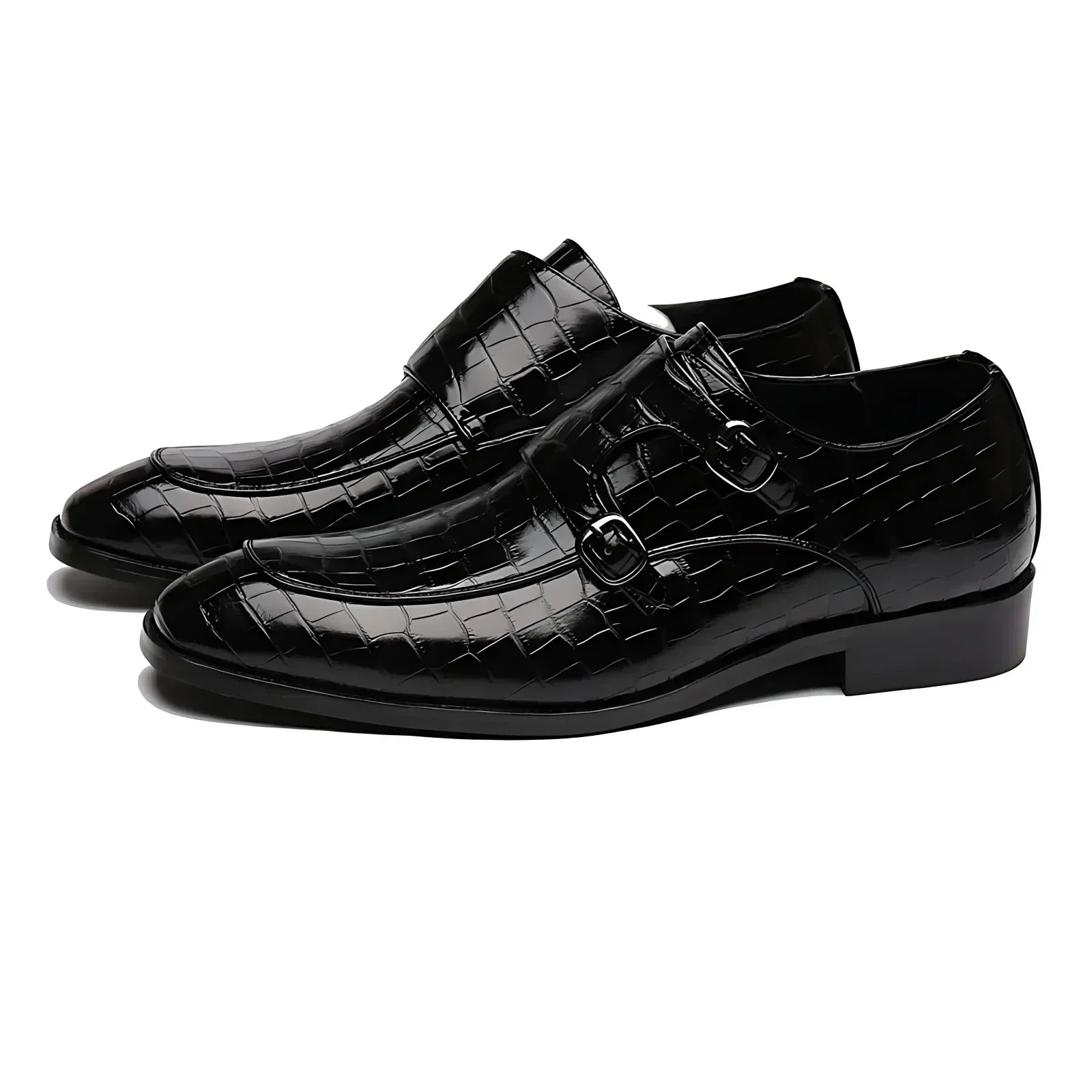 Kroksiluett Brogue Slip-Ons with Buckle-Belt Laces