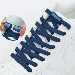 Quick Locking Tieless Shoelaces - EZTie Flat Laces by Hugh (Buy 1 Get 1 Free)