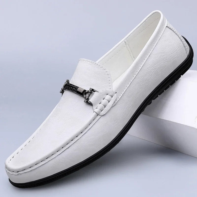 Luxury Brand Mens Loafers Fashion Spring Autumn Casual Shoes New Comfy Men Driving Flats Genuine Leather Moccasins Walking Shoes