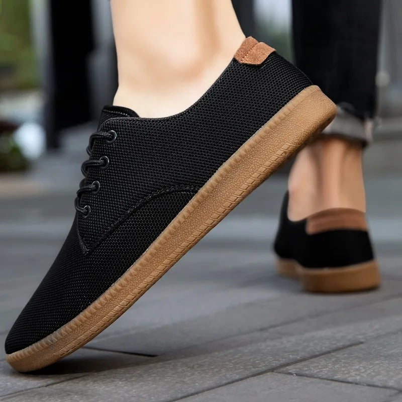 Cade Laced Slip-On Canvas Shoes